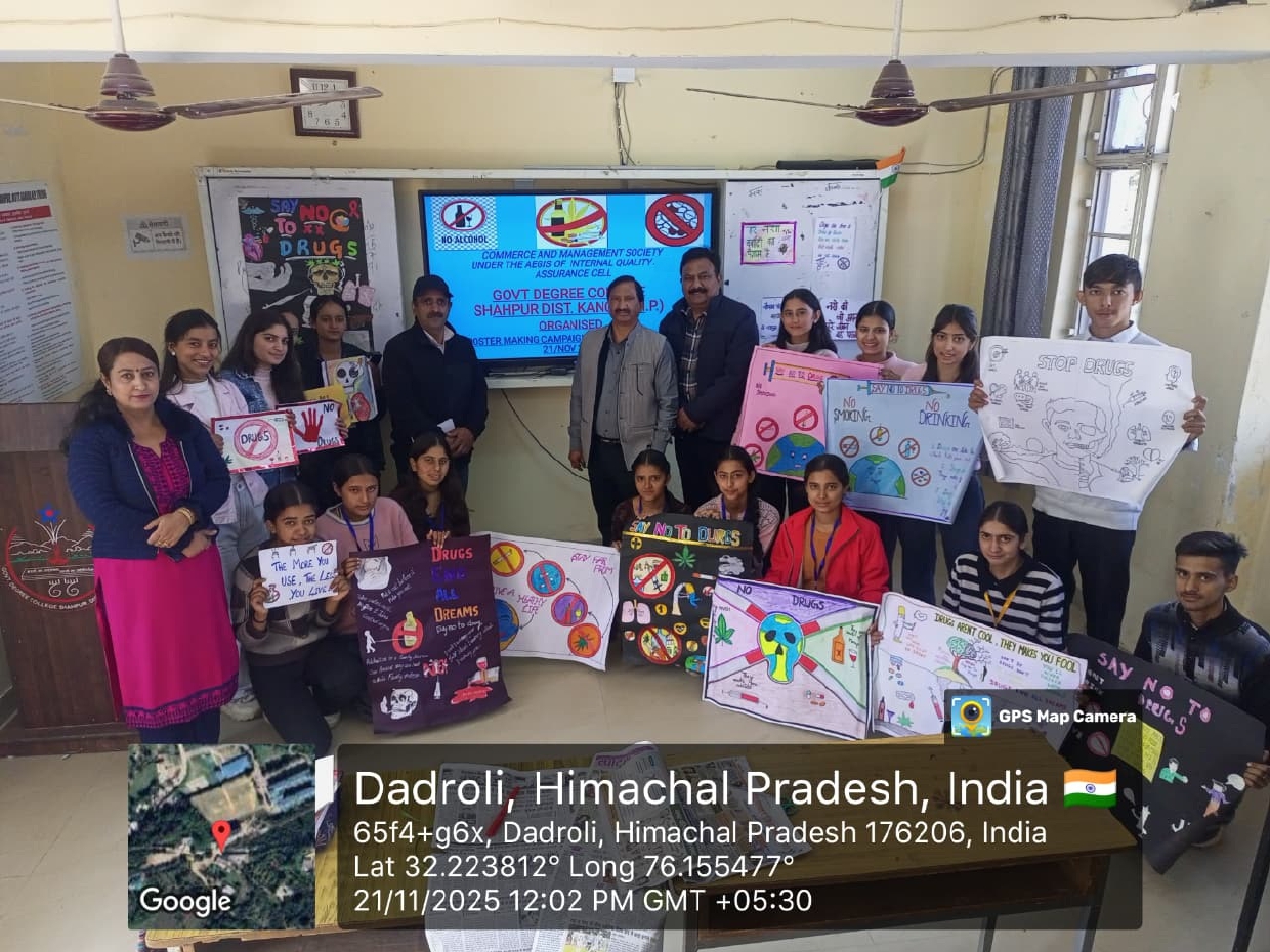 Poster Making campaign against DRUGS on dated 21-11-2025